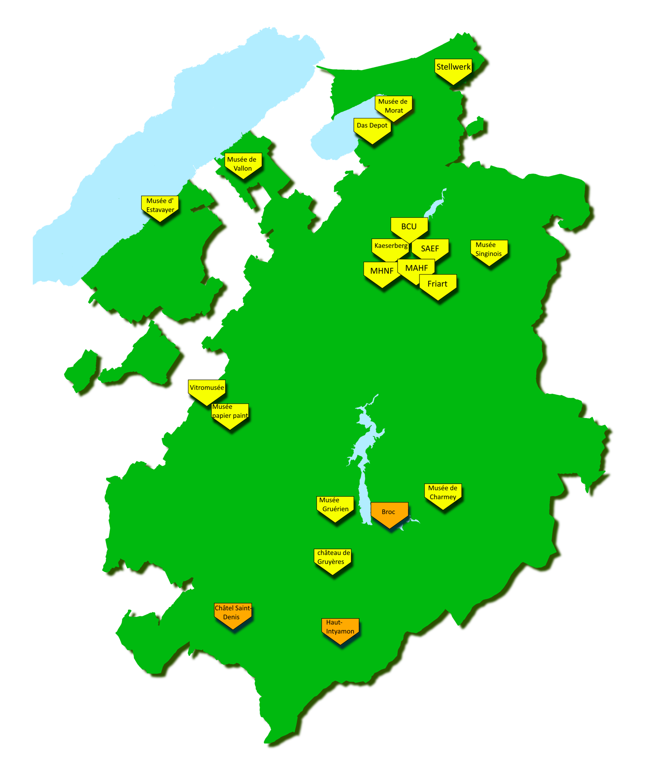 Carte du Festival Photo-Fribourg